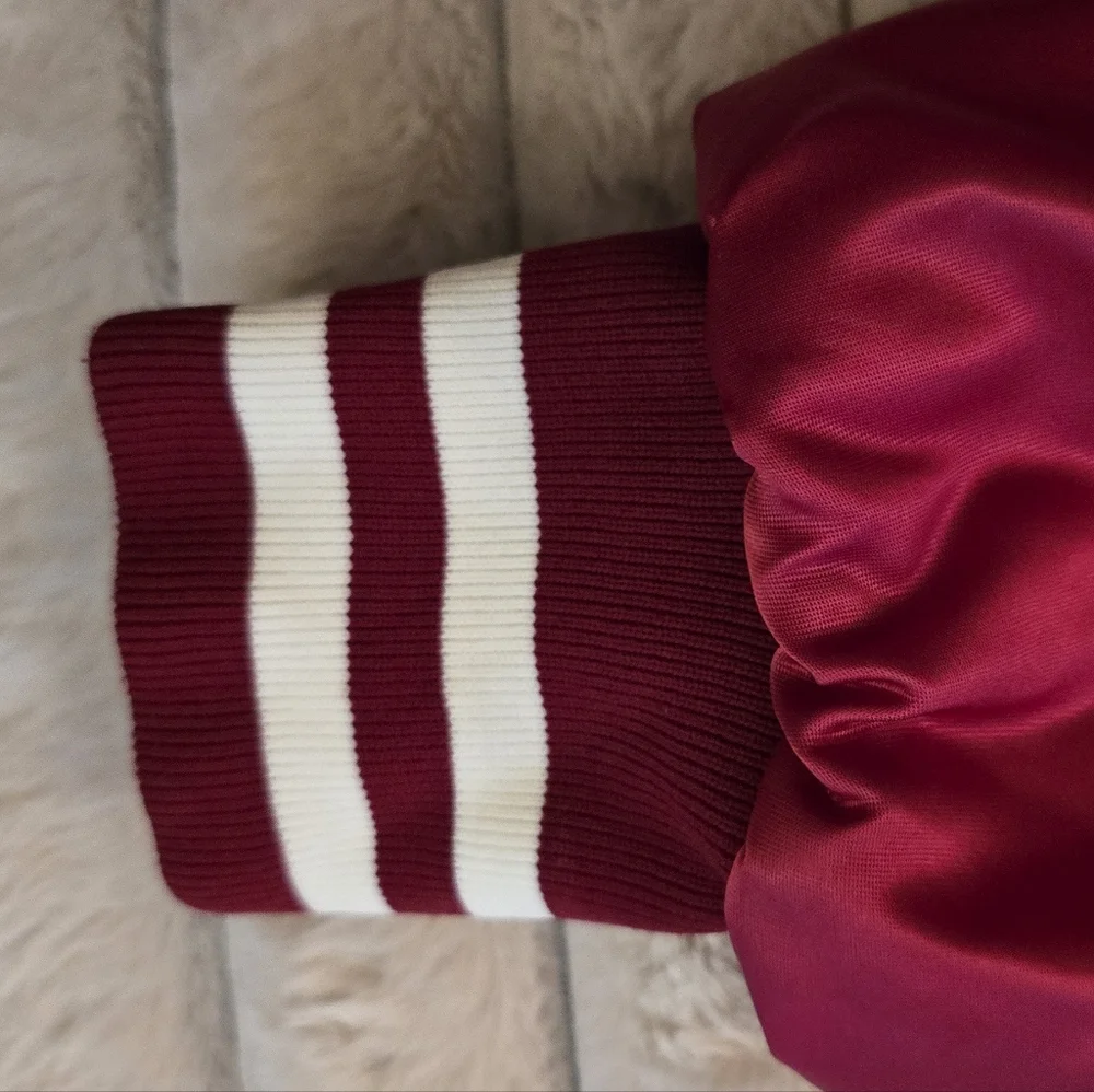 Vintage Alabama Varsity Bomber Jacket in Crimson - Picture 5 of 7